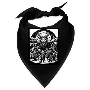 Krampus Night Celebration Christmas Demon - Bandana - Schwarz - Vorne