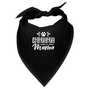 Chihuahua Hund Hundeschule Hundehalter Geschenk - Bandana - Schwarz - Vorne