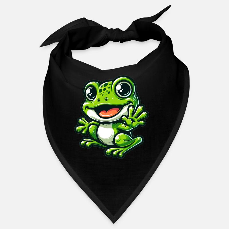 Frosch Comic Niedlicher Frosch Bandana