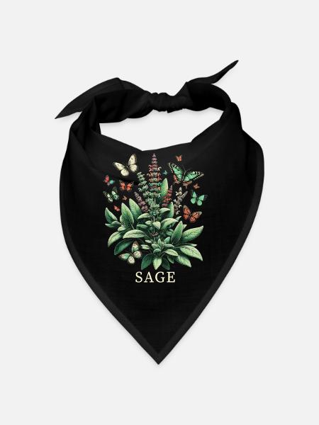 Herbes Herboriste Plante Jardinage Jardinier Botanique - Bandana - noir