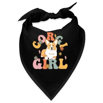 Groovy Hundeliebhaberin - Bandana - Schwarz - Vorne