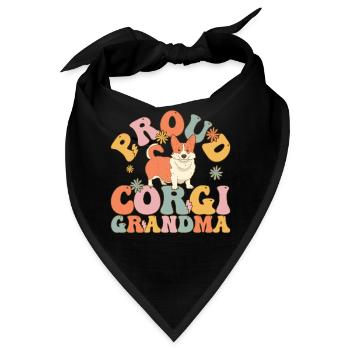 Groovy Dog - Bandana - Schwarz - Vorne