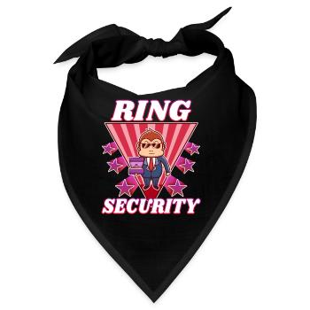 Ring Security Wedding - Bandana - Schwarz - Vorne