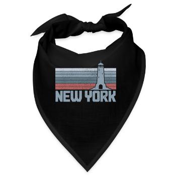 New York City NY NYC Souvenir Geschenk - Bandana - Schwarz - Vorne