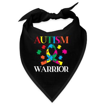 Autism Warrior Autistic Ninja Asperger Syndrome - Bandana - Schwarz - Vorne