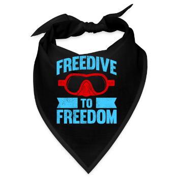 Tauchen, Apnoetauchen, Apnoe No Limit Freediving - Bandana - Schwarz - Vorne