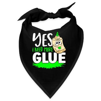 Ja, ich brauche mehr Leim Schleim Diy Flüssigkeit - Bandana - Schwarz - Vorne