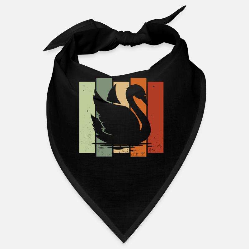 Swan Retro Birdwatching Bird Watcher Bandana