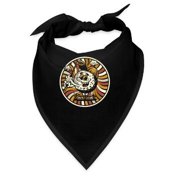 Golf Golfer Golfen - Bandana - Schwarz - Vorne