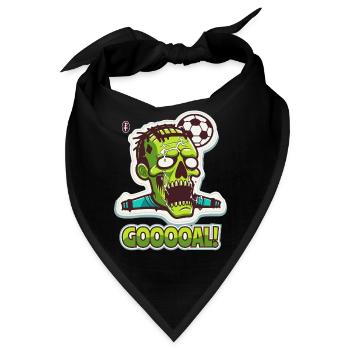 Zombie Fußball, Tor! - Bandana - Schwarz - Vorne
