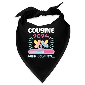Cousine werden Cousine 2024 - Bandana - Schwarz - Vorne