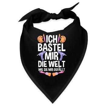 Bastler Bastelunterricht Basteln - Bandana - Schwarz - Vorne