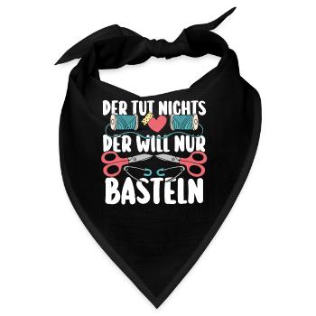 Bastler Basteln - Bandana - Schwarz - Vorne