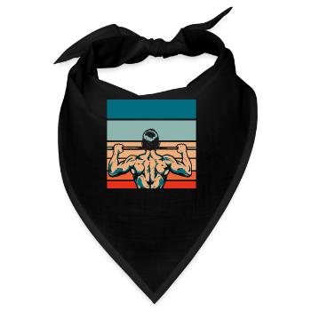 Fitness - Bandana - Schwarz - Vorne