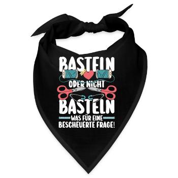 Bastler Basteln - Bandana - Schwarz - Vorne