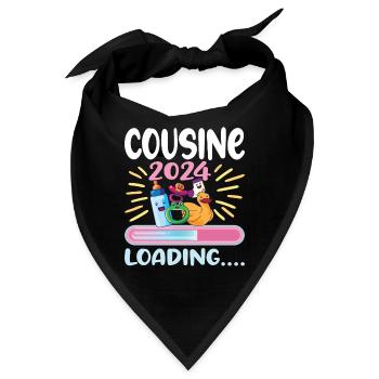 Cousine werden Cousine 2024 - Bandana - Schwarz - Vorne