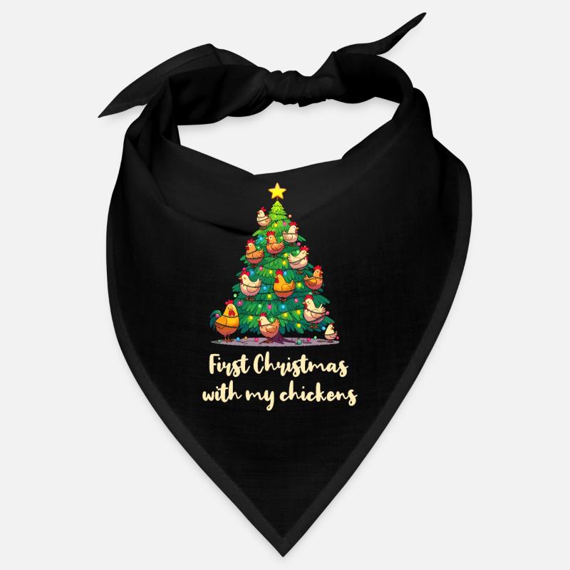 Noël avec les poules propriétaire de poules poulailler Bandana