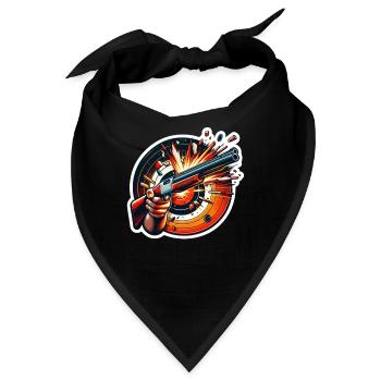 Tontaubenschießen Tontaubenschießen Schießen - Bandana - Schwarz - Vorne