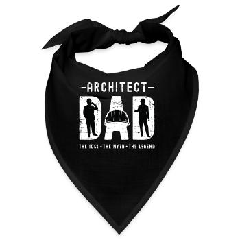 Architect Dad The Idol The Myth The Architecture - Bandana - Schwarz - Vorne