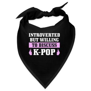 K-Pop-Fan Geschenk Koreanische Popmusik - Bandana - Schwarz - Vorne