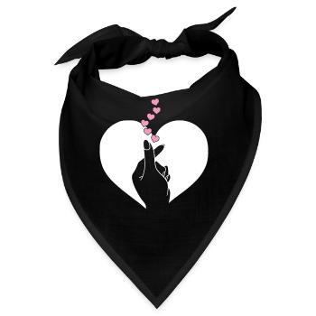 K-Pop-Fan Geschenk Koreanische Popmusik - Bandana - Schwarz - Vorne