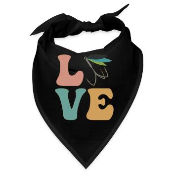 Fliegenfischer - Bandana - Schwarz - Vorne