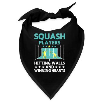 Squashspieler Squash-Tennisspieler Raquetball-Spor - Bandana - Schwarz - Vorne