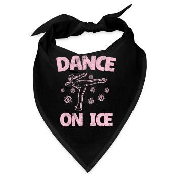 Eiskunstläuferin Eiskunstlauf Club Girl Eislauf - Bandana - Schwarz - Vorne