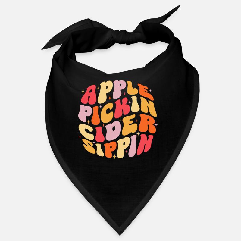 Apple Pickin Cider Sippin Groovy Apple Cider Bandana