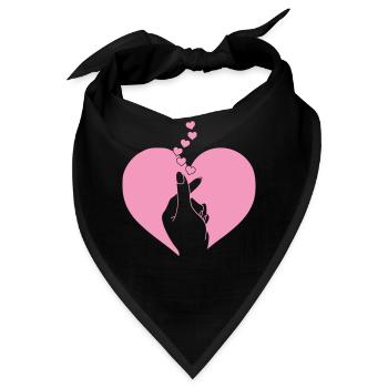 K-Pop-Fan Geschenk Koreanische Popmusik - Bandana - Schwarz - Vorne