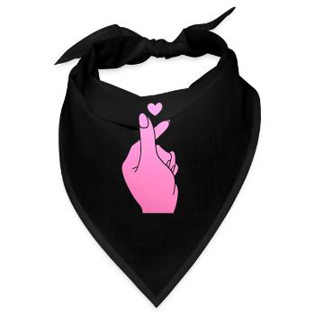 K-Pop-Fan Geschenk Koreanische Popmusik - Bandana - Schwarz - Vorne