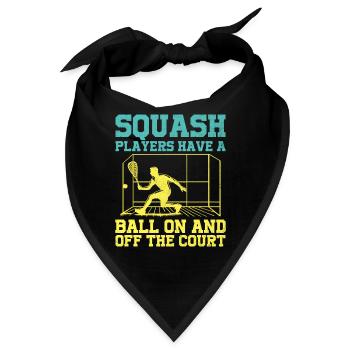 Squashspieler Squash-Tennisspieler Raquetball-Spor - Bandana - Schwarz - Vorne