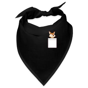 Fennec Fox Süße Fennec Foxes Fennec Tier - Bandana - Schwarz - Vorne
