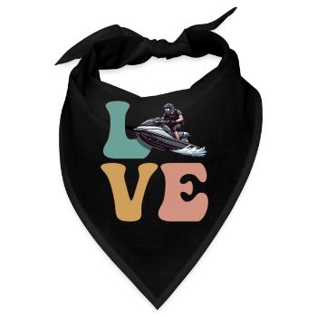 Jet Ski Jet Skiing Jetski Wasserfahrzeuge - Bandana - Schwarz - Vorne