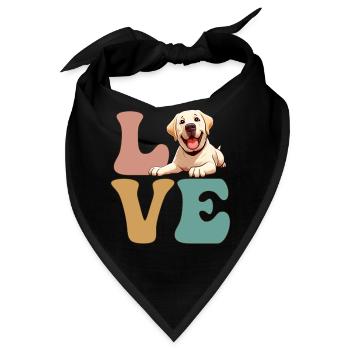 Labrador Hundeliebhaber - Bandana - Schwarz - Vorne