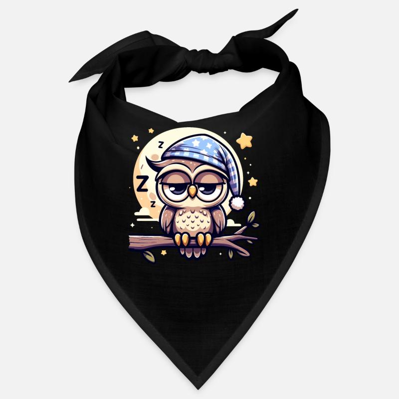 Eule Schlummertrunk Schlafeule Vollmond Bandana