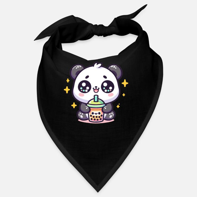 Panda Bubble Tea Boba Kawaii Bandana
