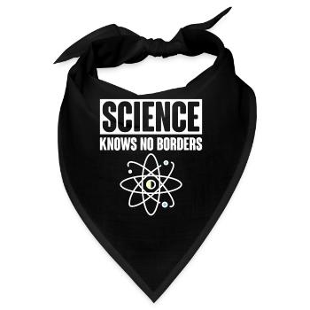 Science Knows No Borders Science Nerd Geek - Bandana - Schwarz - Vorne