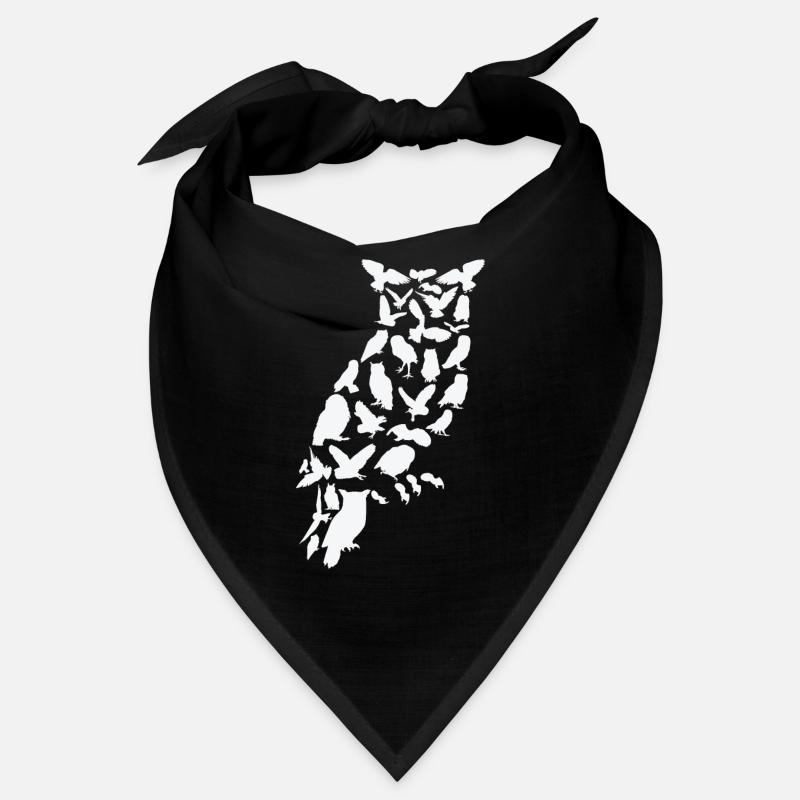 Eule Vogel Wald Wildtier Tier Eulen Scherenschnitt Bandana