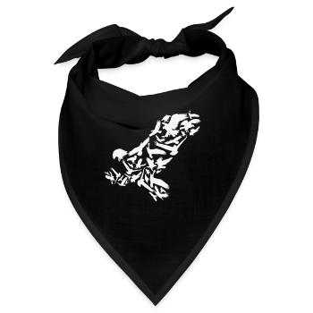 Adler Raubvogel Adler Silhouette - Bandana - Schwarz - Vorne