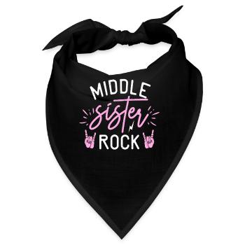 Middle Sister Gifts - Bandana - Schwarz - Vorne