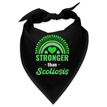 Stärker Als Skoliose Rückenstütze - Bandana - Schwarz - Vorne