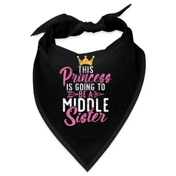 Middle Sister Gifts - Bandana - Schwarz - Vorne