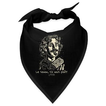 Le savon s il vous plaît, die Seife bitte! - Bandana - Schwarz - Vorne