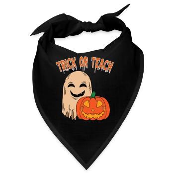 Lustige Lehrer Halloween Geschenke - Bandana - Schwarz - Vorne