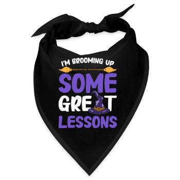 Lustige Lehrer Halloween Geschenke - Bandana - Schwarz - Vorne