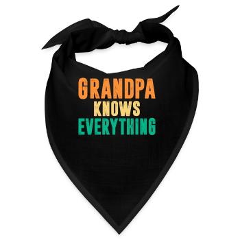 Grandpa Gifts - Bandana - Schwarz - Vorne