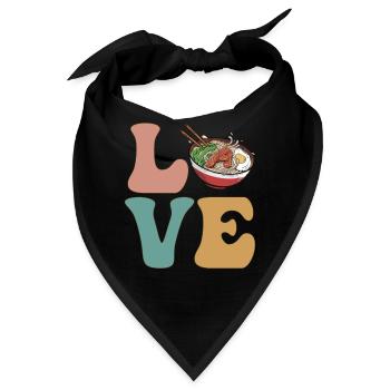 Ramen Japanische Nudeln Instant Lunch - Bandana - Schwarz - Vorne