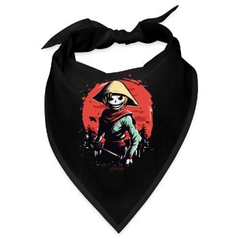Schlanker Reisbauer Zombie Samurai - Bandana - Schwarz - Vorne