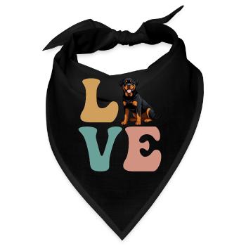 Rottweiler Hundeliebhaber - Bandana - Schwarz - Vorne